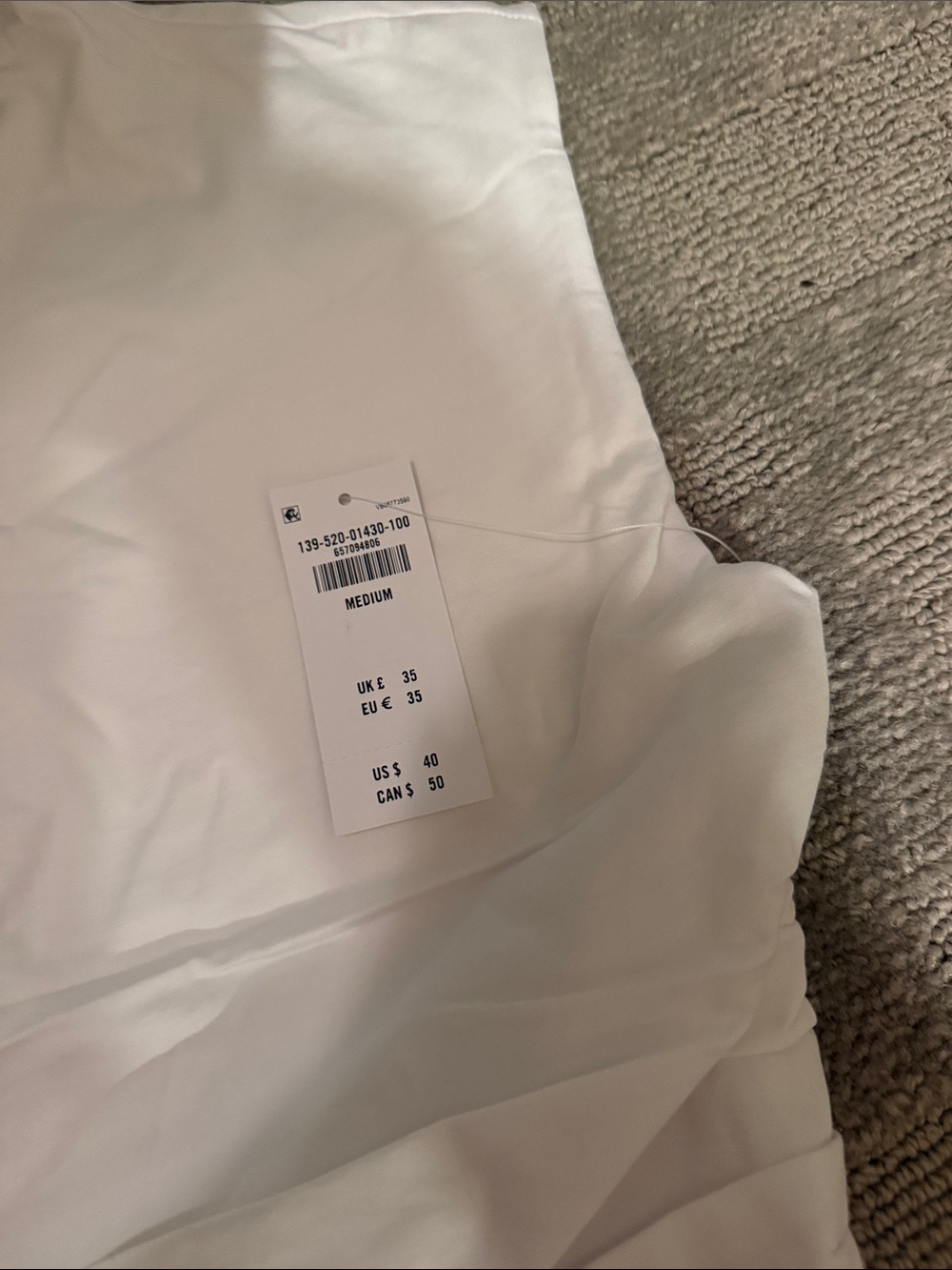 Abercrombie & Fitch White Ruched Mock-Neck Tank - Picture 2 of 2